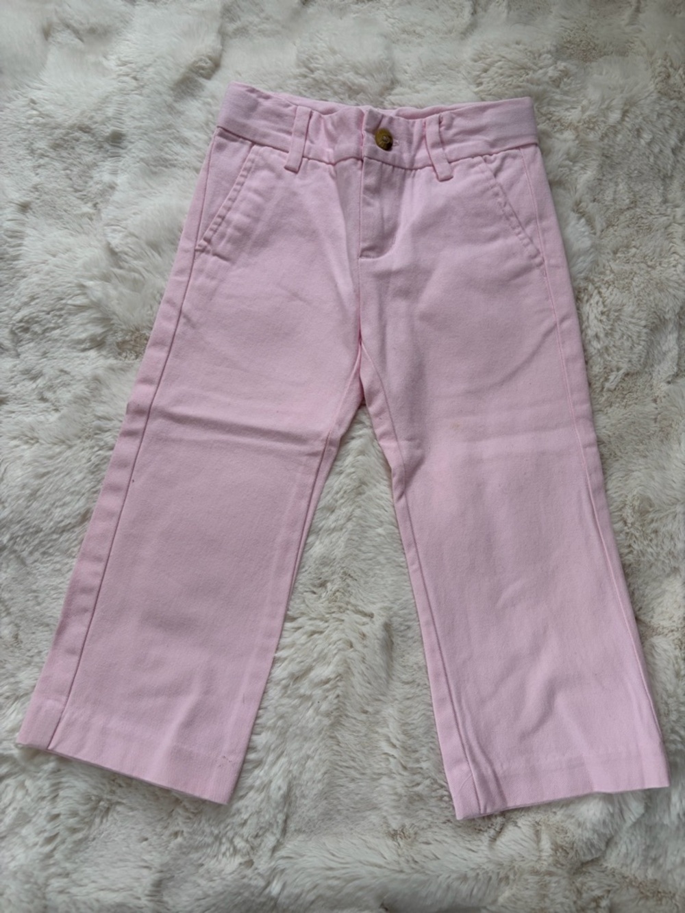 Janie and Jack Light Pink Wide-Leg Pants
